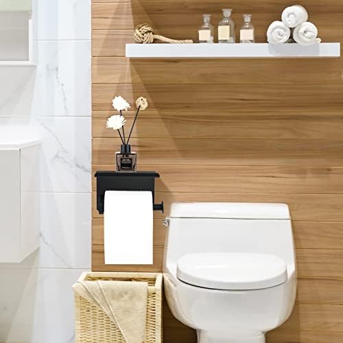 Curated Matte Black Toilet Paper Holder
