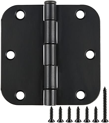 30-Piece Black Door Hinges with 58 Radius