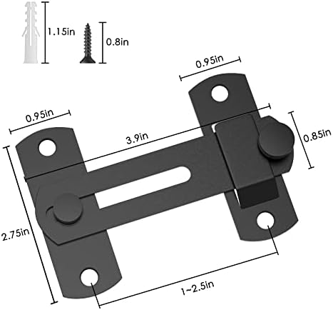 180 Degree Flip Barn Door Lock for Privacy and Safety