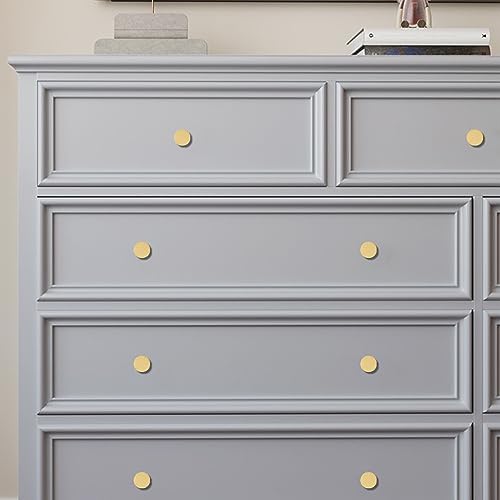 4-Piece Solid Brass Cabinet Knobs Gold Finish Durable and Stylish for Home Use