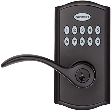 Kwikset SmartCode 955 Door Keypad with 10-BUTTON Entry for Easy Locking Unlocking 3-Year Battery Life