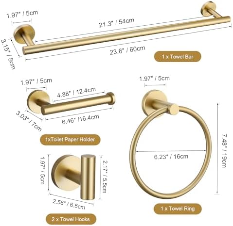 Perfect Towel Bar Set by TURS