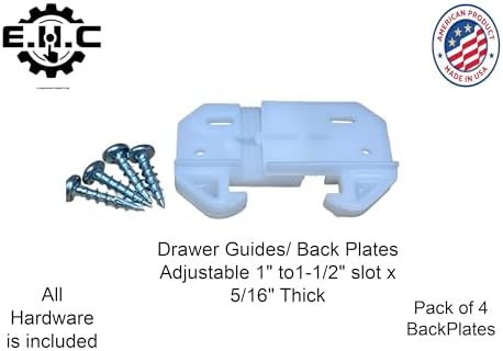 Drawer Guides with Hardware 4 per Pack by EHC