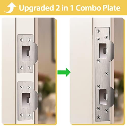 HELEMAN Door Strike Plate Extra Secure Front Door