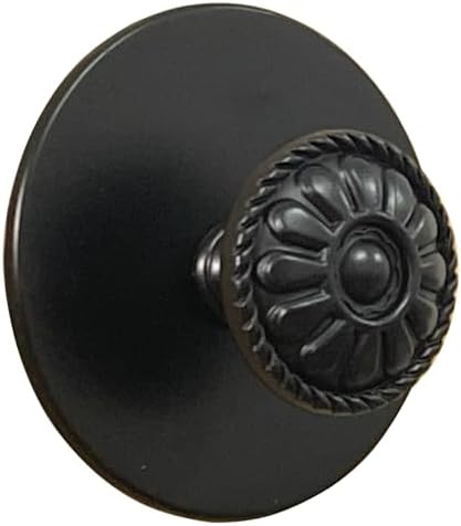 Trust4Care 4-Pack Black Large Backplates for Kitchen Cabinet Knobs with Escutcheon Design