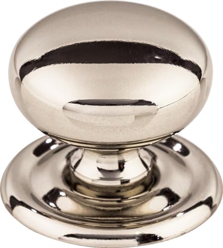 Top Knobs M1316 Victoria Knob wBack Plate - Polished Nickel