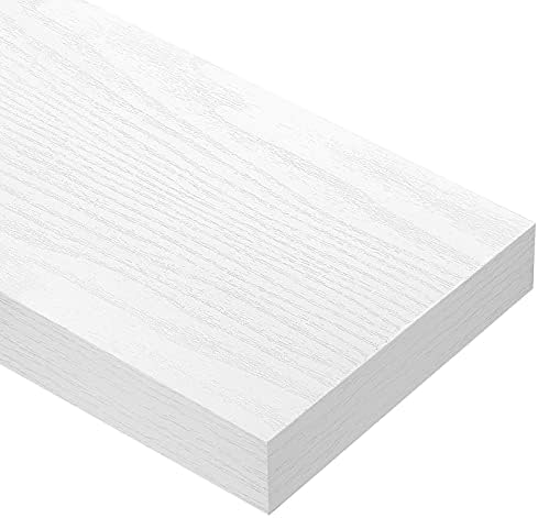 QEEIG White Bathroom Floating Storage Shelf
