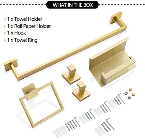 TNOMS 5-Piece Bathroom Hardware Set