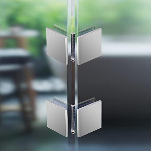 Ranbo Square 304 Stainless Steel Glass Clamp 8mm Thickness