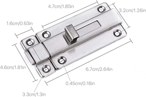 RR stainless steel door bolts