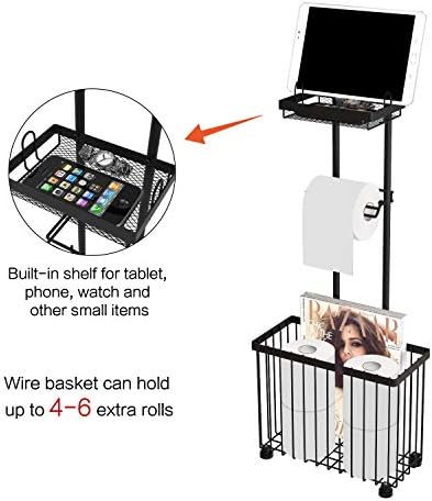 Moveable Freestanding Toilet Paper Holder