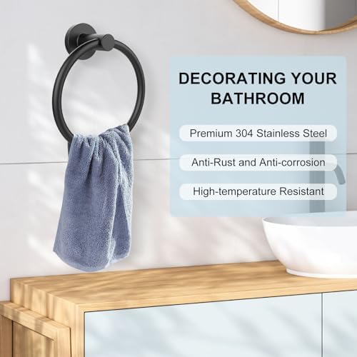 SetSail 304 Stainless Steel Bathroom Set Matte Black