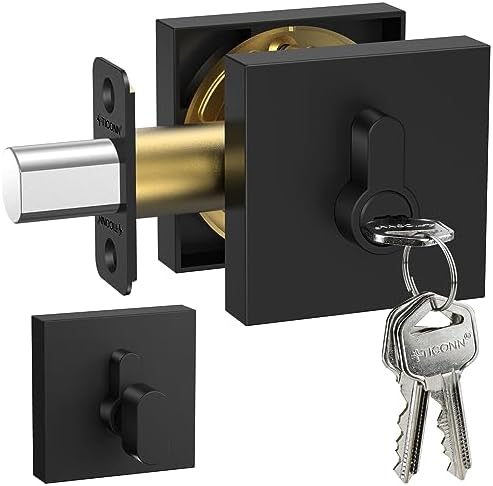 TICONN Matte Black Door Handle Heavy Duty Room Use