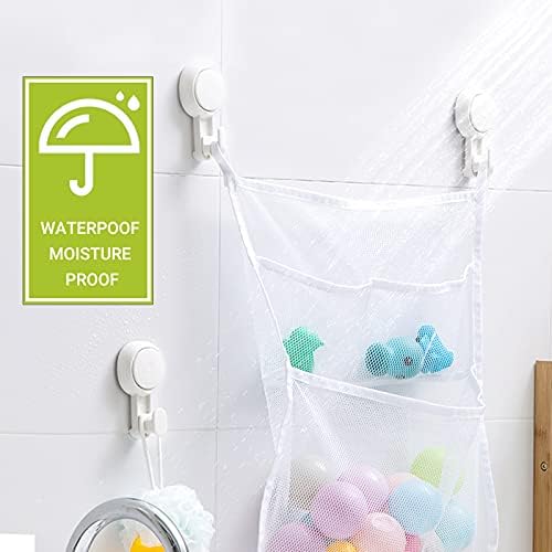 Elegear Suction Cup Shower Hooks for Bathroom and Kitchen 4-Pack