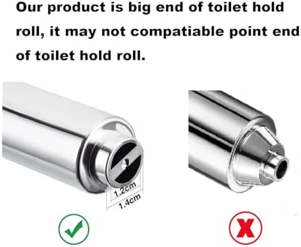 TD800-T5 Universal Plastic Spring-Loaded Toilet Paper Holder 2-Pack Chrome Silver