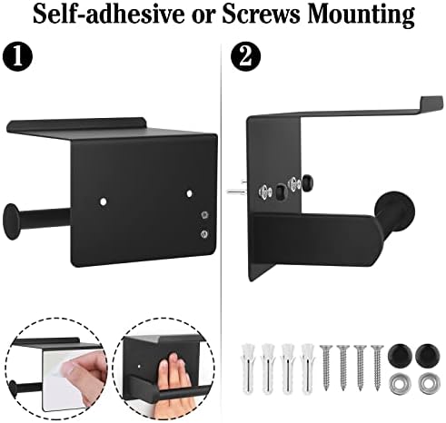 Curated Matte Black Toilet Paper Holder