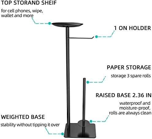 FEILERN 4 Roll Toilet Paper Holder Stand Rust-Resistant Durable Design for Home and Bathroom Use