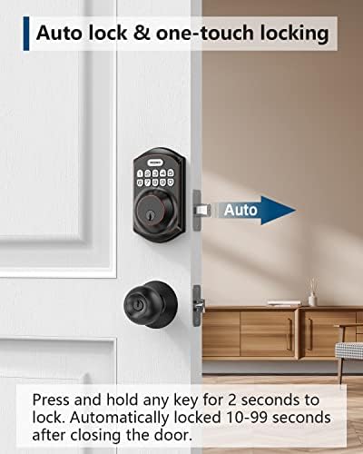 Smart Keyless Entry Door Lock with Keypad for Home Security