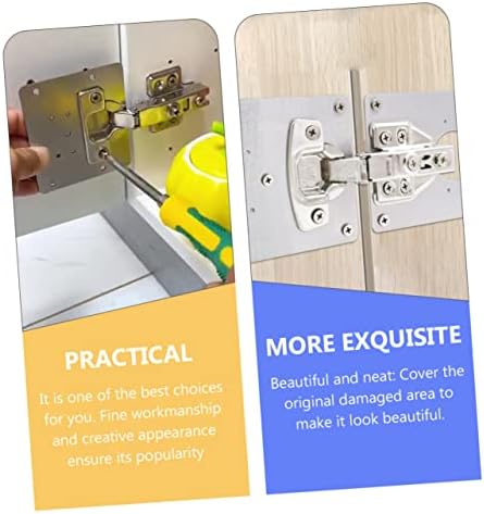 Gadpiparty 4pc Hinge Repair Plate Set