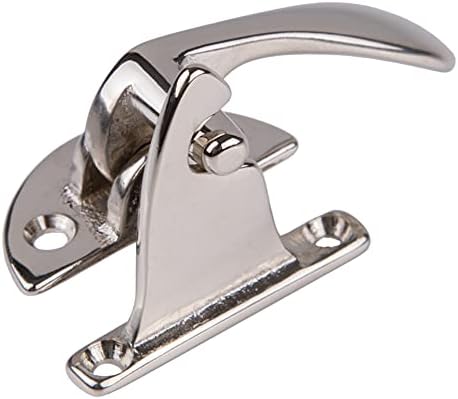 Nickel-Plated Antique Cabinet Door Latch and Catch