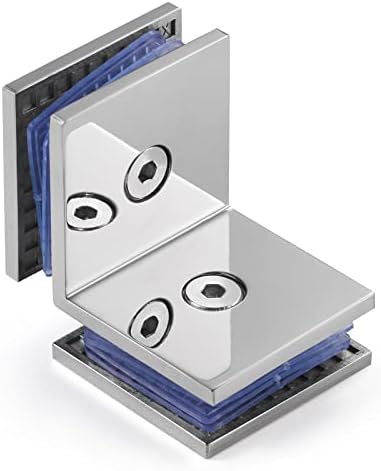 Ranbo Square 304 Stainless Steel Glass Clamp 8mm Thickness