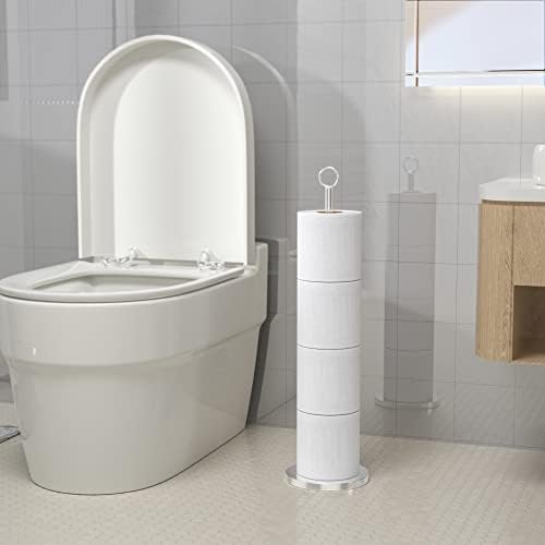 Niffgaff Stainless Steel Toilet Paper Holder Stand with Reserve Function