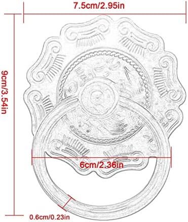 Vintage Door Knocker Hand-Finished Brass Door Pull Handle Heavy Duty Solid Brass Farmhouse Cottage Door Knresult