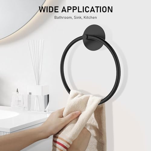 SetSail Adhesive Towel Holder matte black 304 stainless steel