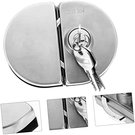 HOMSFOU Compact Weatherproof Surge Protection Lock Pin Bolts for Half-Round Double Door Locks and Cabinets