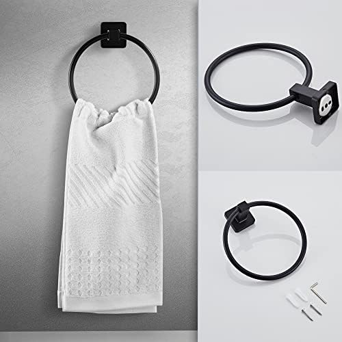 Matte Black Bathroom Hardware Set