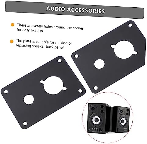 Instant Speaker Fix - 4-Piece Hinge Repair Plate Set for Home _audio Systems