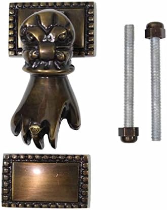 Sturdy Front Door Knockers with antique brass finish elegant and durable for home entrances
