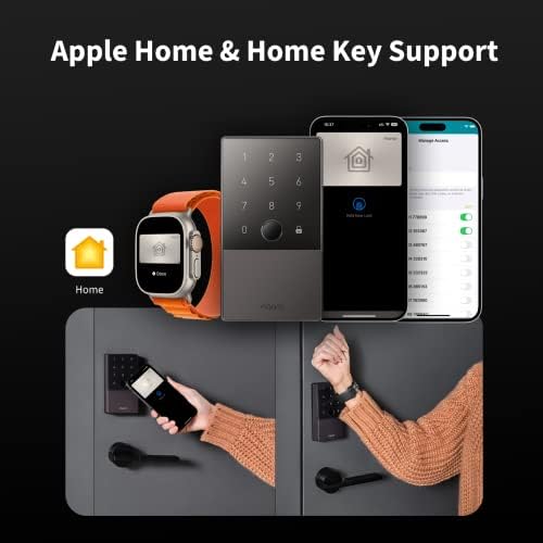 Aqara Smart Lock U100 Secure Easy Door Entry with Apple Home Fingerprint Mechanical Key Options