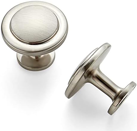 Ravinte 10-Piece Cabinet Pulls Brushed Nickel 1-14 inch Knobs for Cupboard Use
