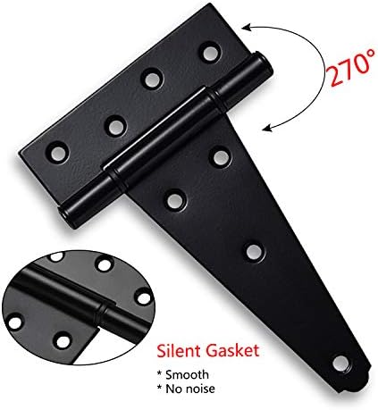 Premium 6-inch T-Strap Hinges for sheds