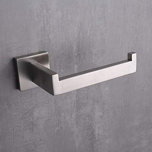 TASTOS Stainless Steel Toilet Paper Holder Wall-Mounted Silver