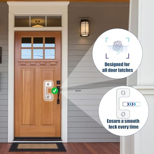 PEUTIER 2pcs Security Strike Plates for Exterior Doors