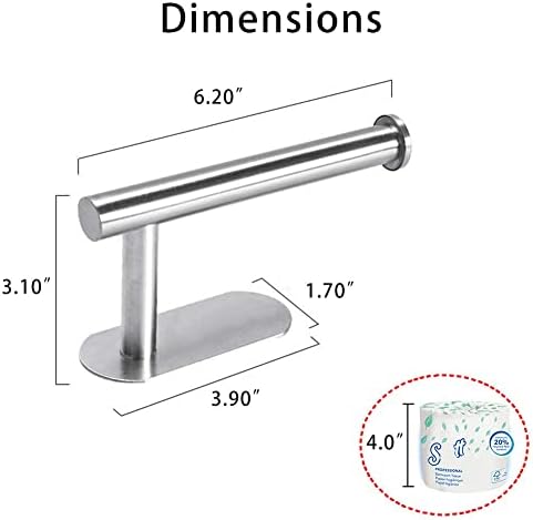 Fastest Toilet Paper Holder with 3M Tape No Drilling Required