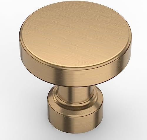Amerdeco 10 Pack Champagne Bronze Kitchen Cabinet Knobs