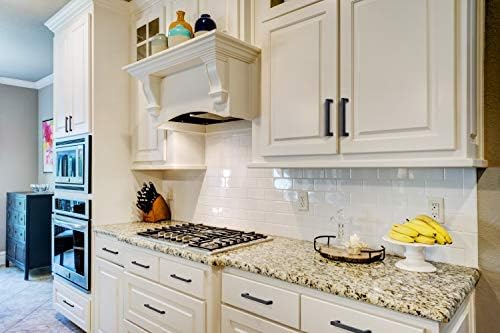 10-Piece Set of 5-Inch Square Matte Black Cabinet Handles by Ravinte