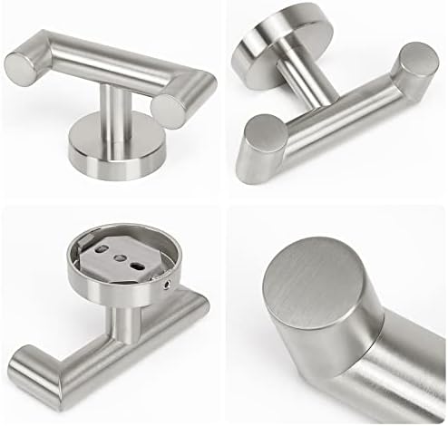 NearMoon Double Towel Hook Stainless Steel 2-Pack