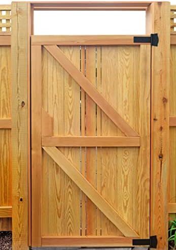 Rustic Black Gate Hinges for Home Outdoor Use