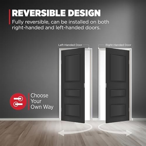 Kwikset Entry Door Handle Set with Key Easy-Install Lever Lock System