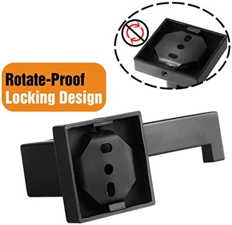 HITSLAM Matte Black Toilet Paper Holder Wall-Mounted 304 Stainless Steel Roll Holder with Slot Design