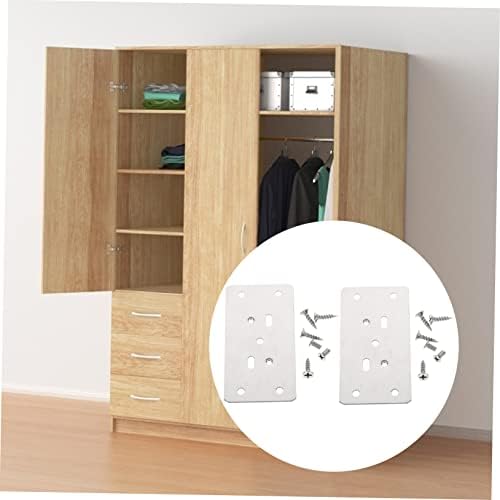 SOESFOUFU Cabinet Door Hinge Repair Kit 6-Piece Set screws for Wood Furniture Mending