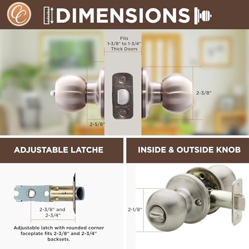 Copper Creek Privacy Ball Door Knob
