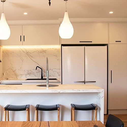 Ravinte 5-Inch Square Kitchen cabinet pulls Matte Black