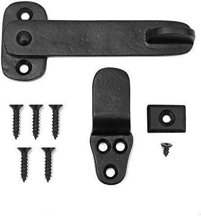 4-Inch Black Flip Latch for Cabinets