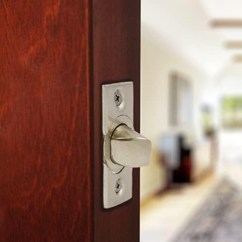 Design House 6-Way Replacement Square Spindle Entry Door Latch SATIN Nickel with 5-Year Warranty