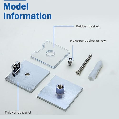 NovaNectar BrassPremium U-Clamp for Screen Door Safety and Style